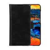 dbramante1928 Lynge - Samsung Galaxy S25+ (Plus) - Ægte Læder 2-i-1 Flip Cover - Black