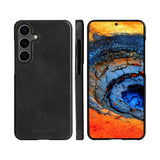 dbramante1928 Lynge - Samsung Galaxy S25+ (Plus) - Ægte Læder 2-i-1 Flip Cover - Black