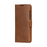 dbramante1928 Lynge - Samsung Galaxy S25+ (Plus) - Ægte Læder 2-i-1 Flip Cover - Tan