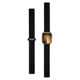 Lippa Apple Watch (42/44/SE/45/46/49mm) Magnetisk Læder Rem - Sort