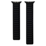 Lippa Apple Watch (42/44/SE/45/46/49mm) Magnetisk Læder Rem - Sort