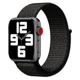 Apple Watch (38/40/SE/41/42mm) Lippa Nylonrem - Sort