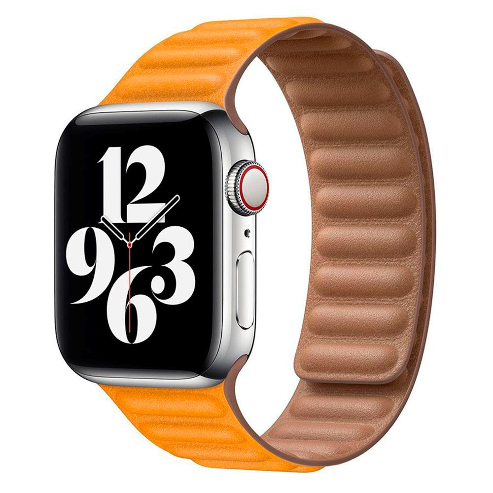 Lippa Apple Watch (38/40/SE/41/42mm) Magnetisk Læder Rem - Lysebrun