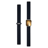 Apple Watch (42/44/SE/45/46/49mm) Magnetisk Lippa Finewoven Rem - Sort