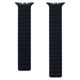 Apple Watch (42/44/SE/45/46/49mm) Magnetisk Lippa Finewoven Rem - Sort