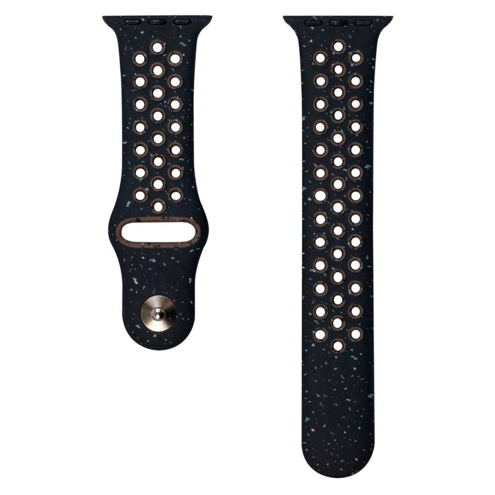 Apple Watch (42/44/SE/45/46/49mm) Silikonerem Lippa FLOUR - Sort