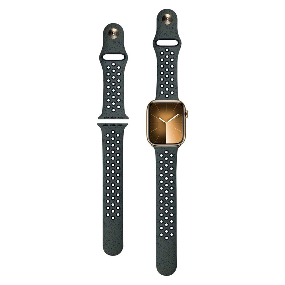 Apple Watch (42/44/SE/45/46/49mm) Silikonerem Lippa FLOUR - Grøn