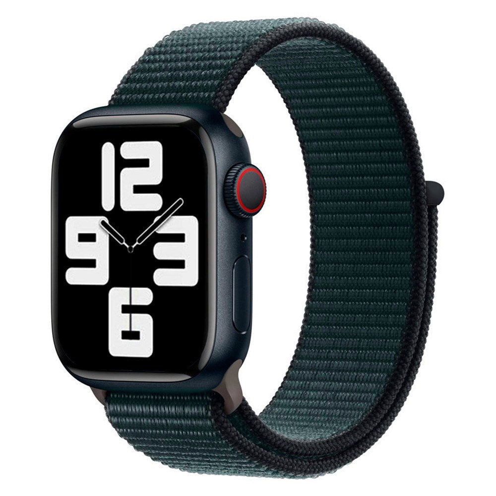 Apple Watch (38/40/SE/41/42mm) Lippa Nylonrem - Blågrøn - (DEMO)