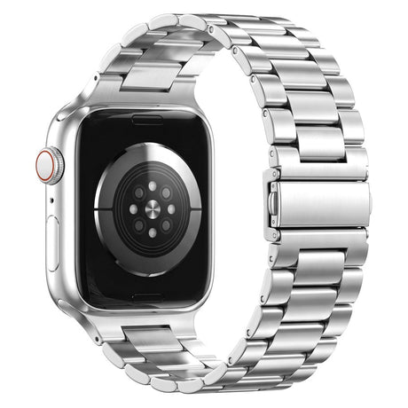 Lippa Apple Watch (38/40/SE/41/42mm) Rem i Rustfri Stål - Sølv