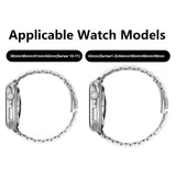 Lippa Apple Watch (38/40/SE/41/42mm) Rem i Rustfri Stål - Sølv