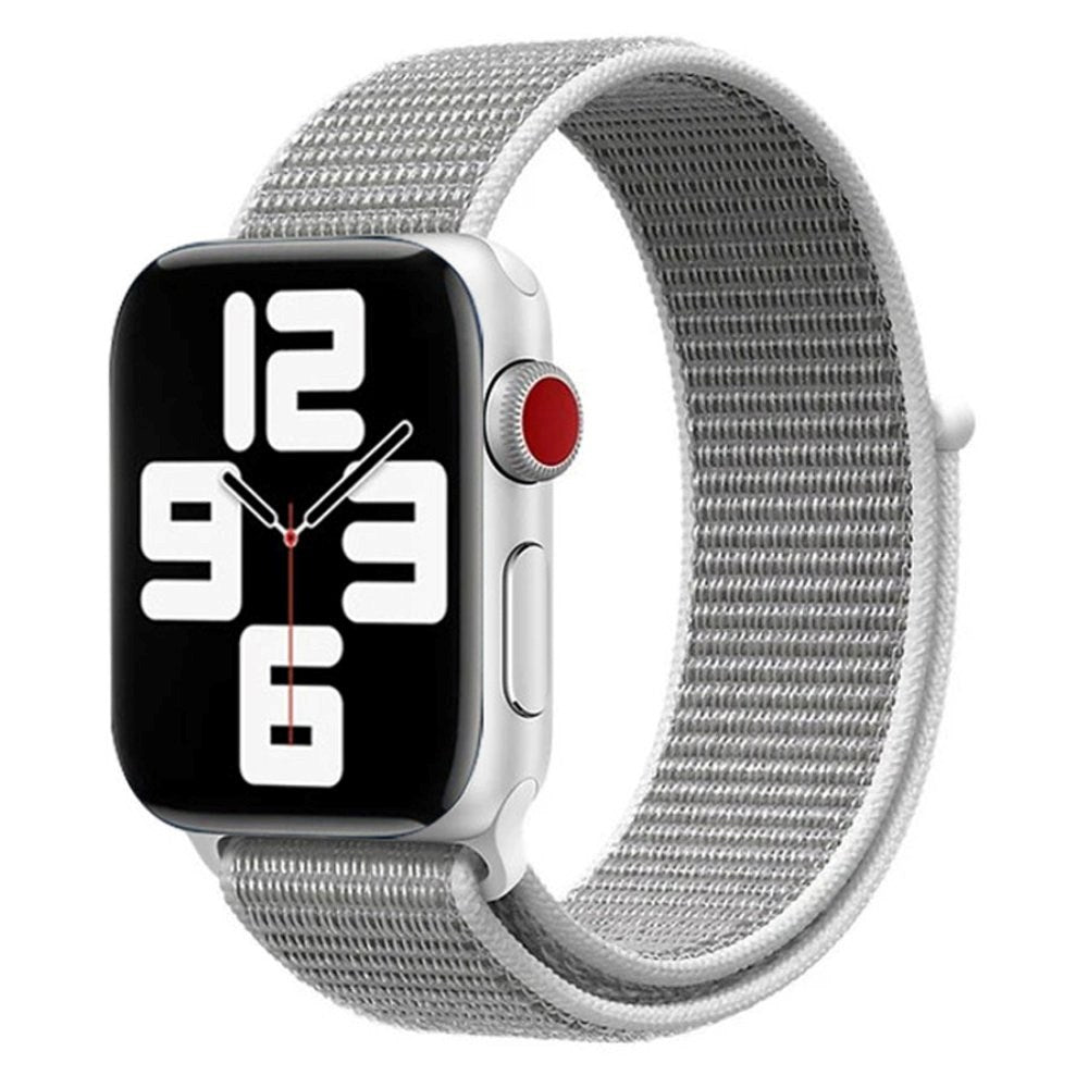 Apple Watch (42/44/SE/45/46/49mm) Lippa Nylonrem - Grå