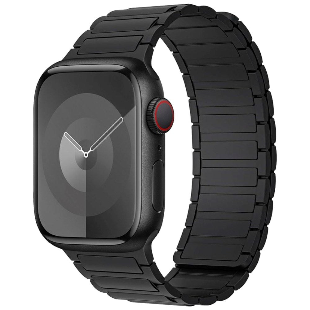 Lippa Apple Watch (38/40/41/42 mm) Magnetisk Silikone Urrem - Sort