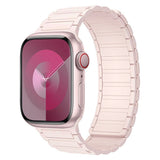 Lippa Apple Watch (38/40/41/42 mm) Magnetisk Silikone Urrem - Lyserød