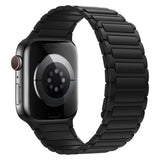 Lippa Apple Watch (42/44/45/46/49 mm) Magnetisk Silikone Urrem - Sort