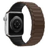 Lippa Apple Watch (42/44/45/46/49 mm) Magnetisk Silikone Urrem - Brun