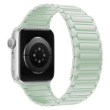 Lippa Apple Watch (42/44/45/46/49 mm) Magnetisk Silikone Urrem - Mint Grøn