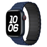 Lippa Apple Watch (42/44/45/46/49 mm) Magnetisk Silikone Urrem - Mørkeblå