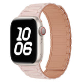 Lippa Apple Watch (42/44/45/46/49 mm) Magnetisk Silikone Urrem - Pink