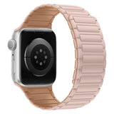 Lippa Apple Watch (42/44/45/46/49 mm) Magnetisk Silikone Urrem - Pink