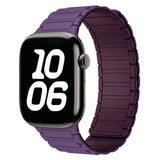 Lippa Apple Watch (42/44/45/46/49 mm) Magnetisk Silikone Urrem - Lilla