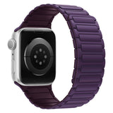Lippa Apple Watch (42/44/45/46/49 mm) Magnetisk Silikone Urrem - Lilla