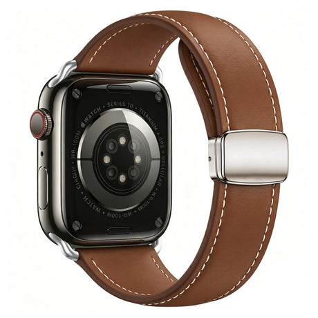 Lippa Apple Watch (38/40/41/42 mm) Magnetisk Kunstlæder Urrem - Brun