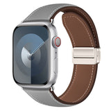 Lippa Apple Watch (38/40/41/42 mm) Magnetisk Kunstlæder  Urrem - Grå