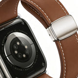 Lippa Apple Watch (42/44/45/46/49 mm) Magnetisk Kunstlæder Urrem - Brun