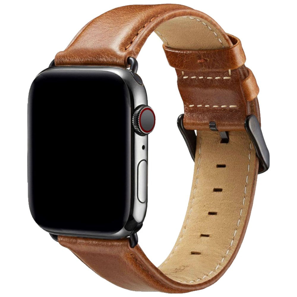 Lippa Apple Watch (38/40/41/42 mm) Kunstlæder Urrem - Brun