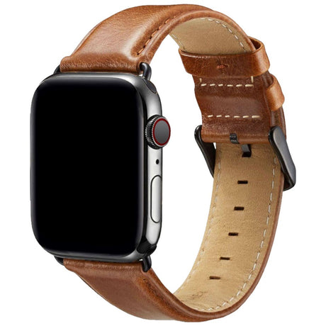 Lippa Apple Watch (42/44/45/46/49 mm) Kunstlæder Urrem - Brun