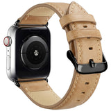 Lippa Apple Watch (42/44/45/46/49 mm) Kunstlæder Urrem - Lysebrun
