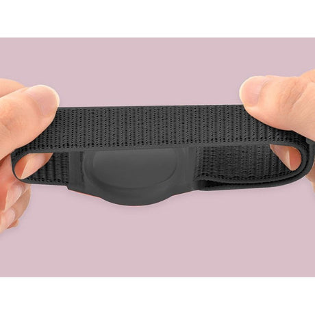 Lippa Nylon Armbånd til AirTag - Sort