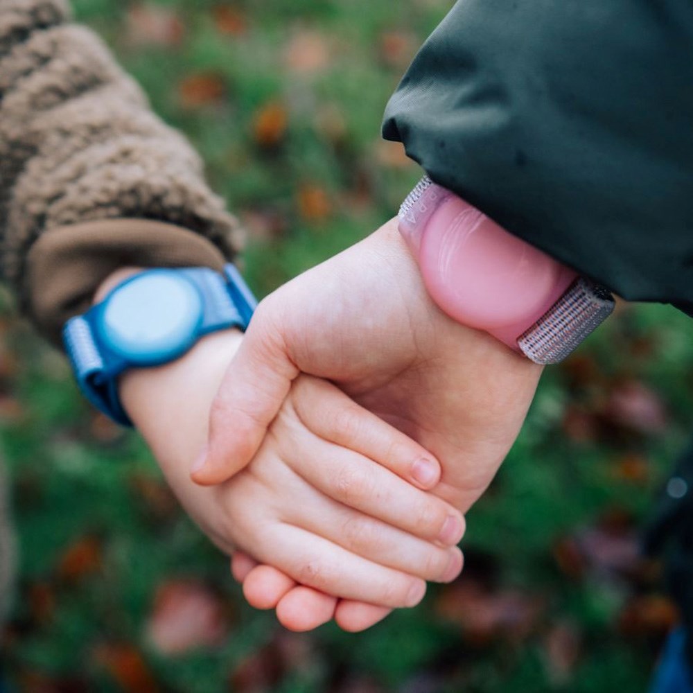 Lippa Nylon Armbånd til AirTag - Lyserød