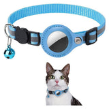 Lippa Halsbånd (22-32 cm) med AirTag 1. & 2. Gen. Etui - Blå