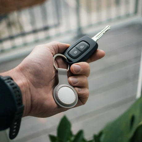 Lippa AirTag Cover m. Nøglering - Sort