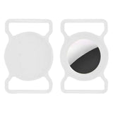 Lippa Silikone Apple AirTag 1. & 2. Gen. Holder til Halsbånd - Hvid