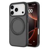 Lippa iPhone 17 Pro Hybrid Cover m. Roterende Kickstand - MagSafe Kompatibel - Mat / Sort