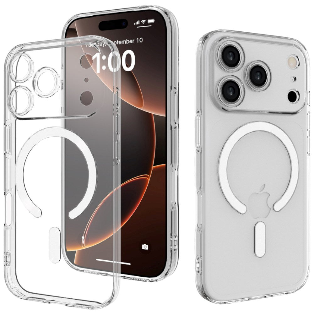 Lippa iPhone 17 Pro /18 Pro Fleksibel Plast Mobil Cover - MagSafe Kompatibel - Gennemsigtig