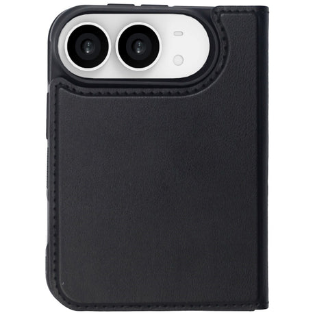 Lippa iPhone Duo Wallet Kunstlæder Flip Cover - MagSafe Kompatibel - Sort