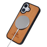 iPhone 17 - EIDERWOOD Magnetisk Træcover - MagSafe Kompatibel - Kirsebærtræ