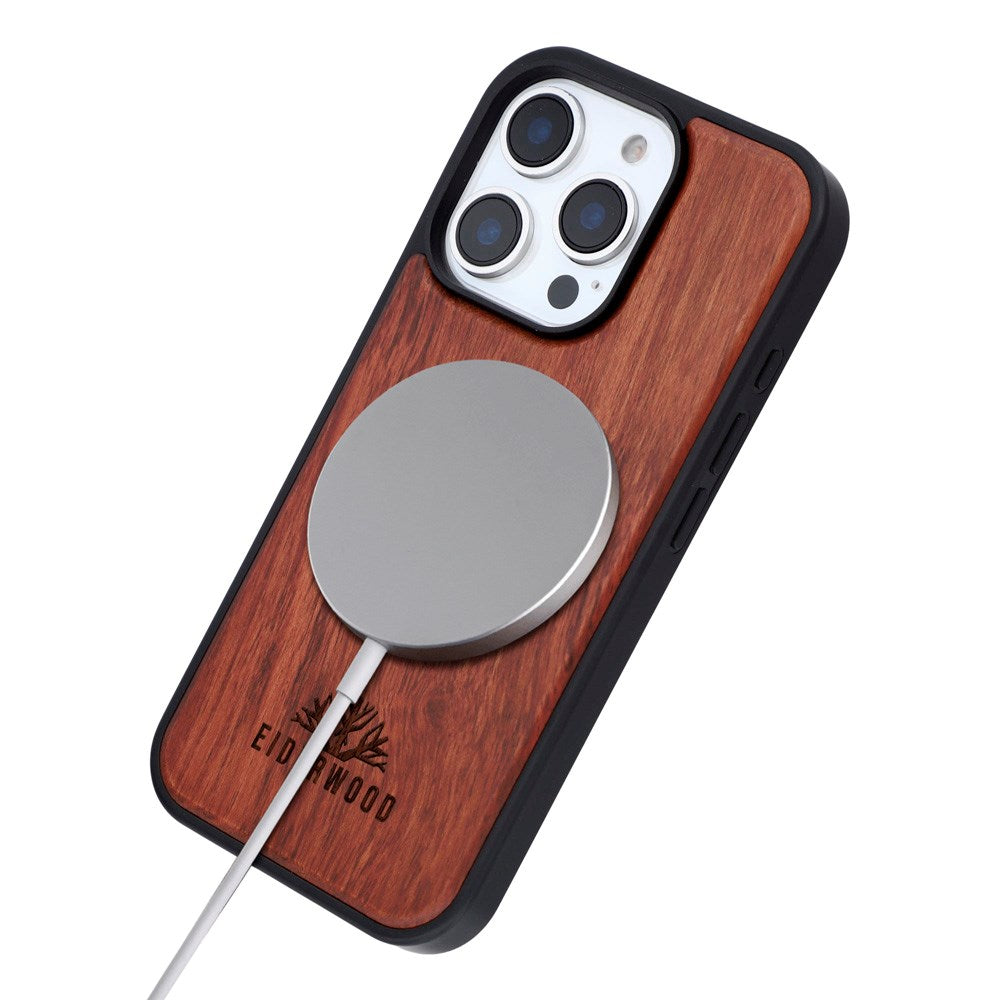 iPhone 16 Pro - EIDERWOOD Magnetisk Træcover - MagSafe Kompatibel - Palisander
