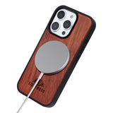 iPhone 16 Pro - EIDERWOOD Magnetisk Træcover - MagSafe Kompatibel - Palisander