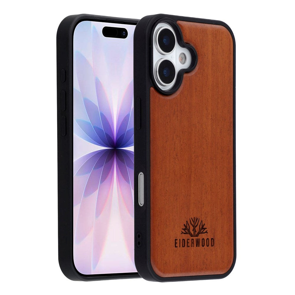 iPhone 17 - EIDERWOOD Magnetisk Træcover - MagSafe Kompatibel - Palisander