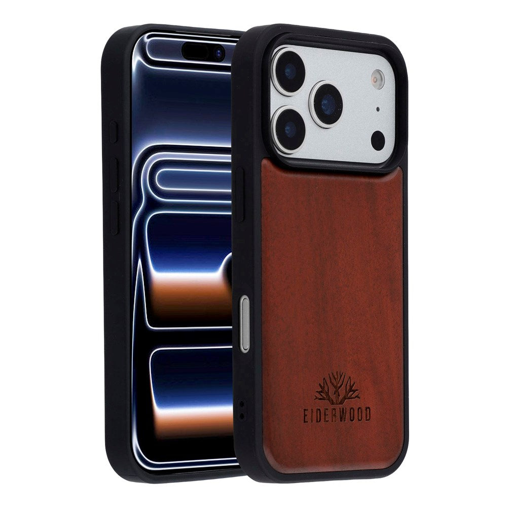 iPhone 17 Pro Max - EIDERWOOD Magnetisk Træcover - MagSafe Kompatibel - Palisander