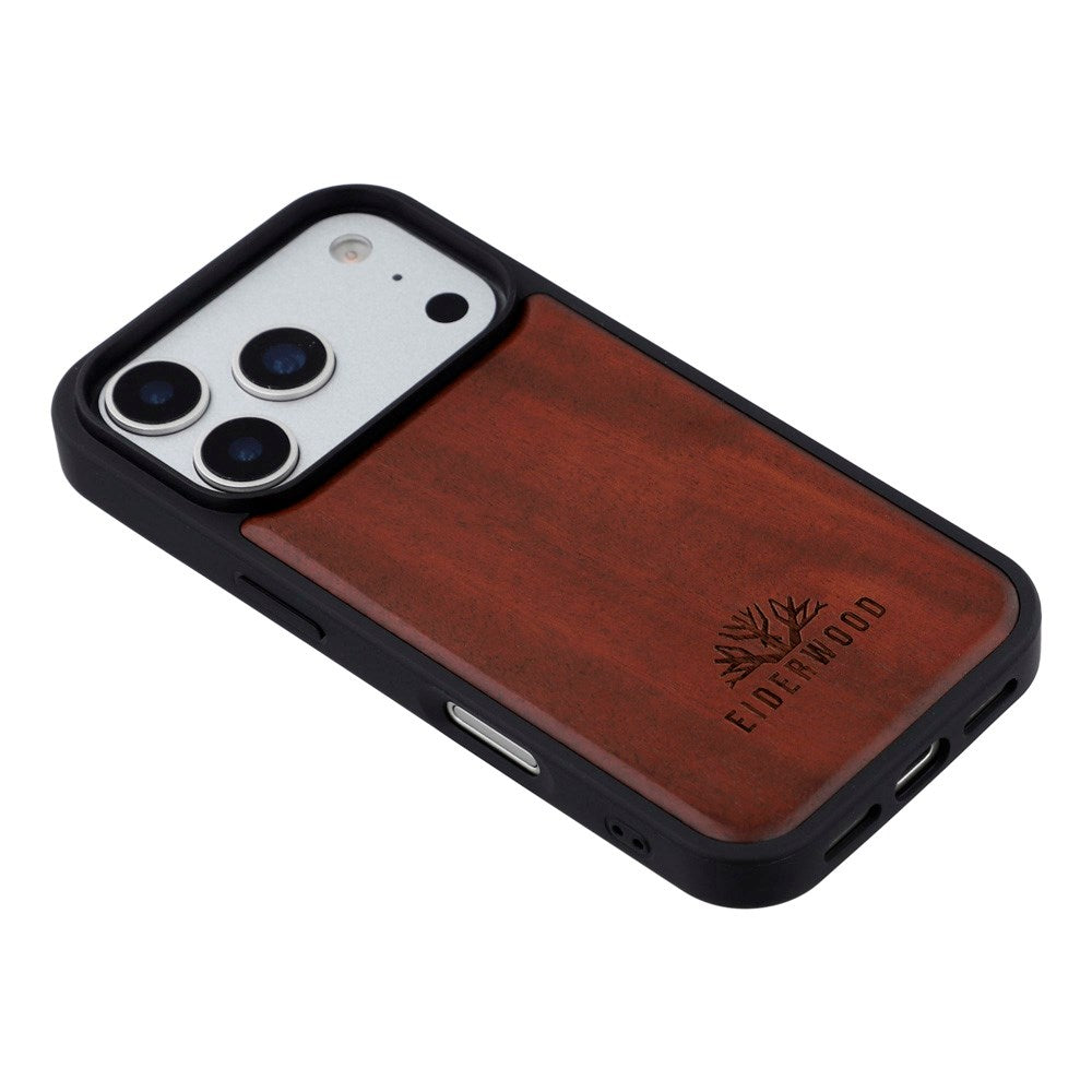 iPhone 17 Pro Max - EIDERWOOD Magnetisk Træcover - MagSafe Kompatibel - Palisander