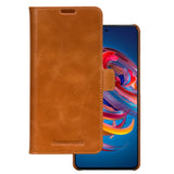 Samsung Galaxy A52s (5G) / A52 (4G / 5G) - dbramante1928 Lynge 2-i-1 Ægte Læder Flip Cover - Tan