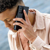 Samsung Galaxy S23 Ultra dbramante1928 Lynge Ægte Læder Magnet Flip Cover - Black