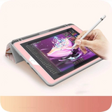 Supcase Cosmo Apple iPad 10.2 Cover - Slankt Marmor Design med Apple Pencil Plads - Lyserød