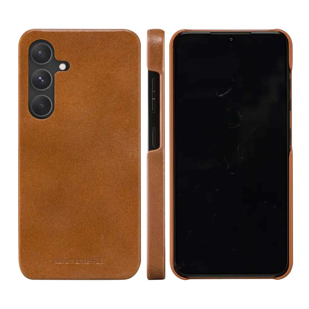 Samsung Galaxy S24+ (Plus) dbramante1928 Lynge Ægte Læder Magnet Flip Cover - Tan