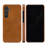 Samsung Galaxy S24 dbramante1928 Lynge Ægte Læder Magnet Flip Cover - Tan